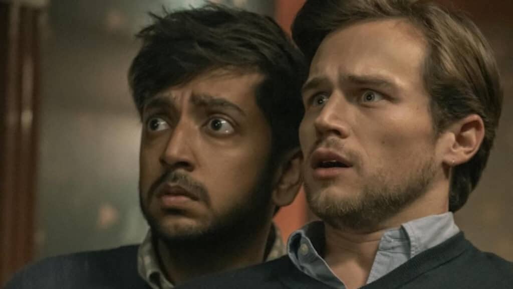 Rohan and Josh looking scared