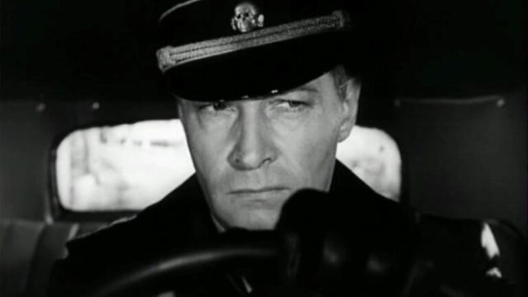 Stirlitz driving a car