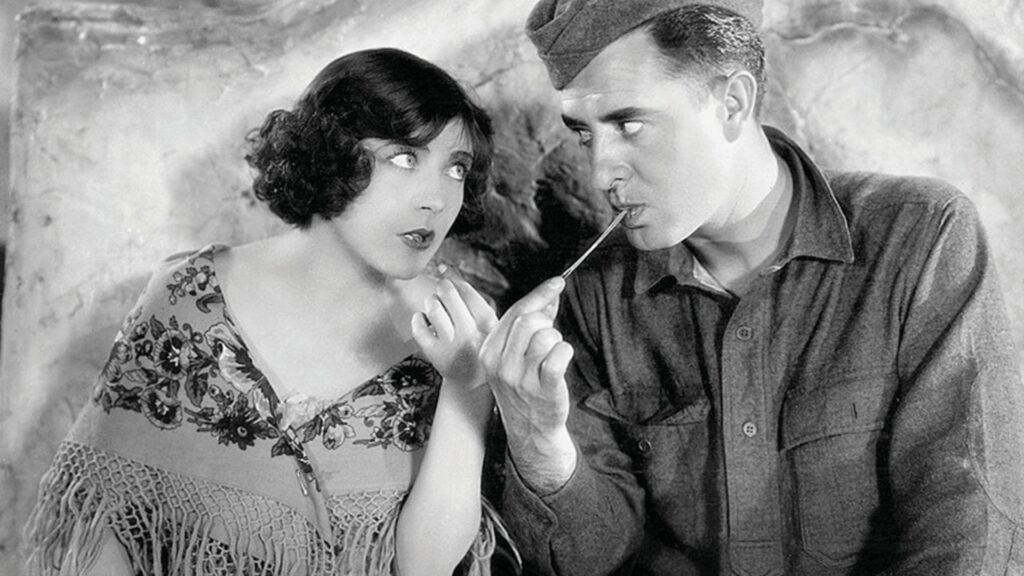 Melisande and James share some chewing gum