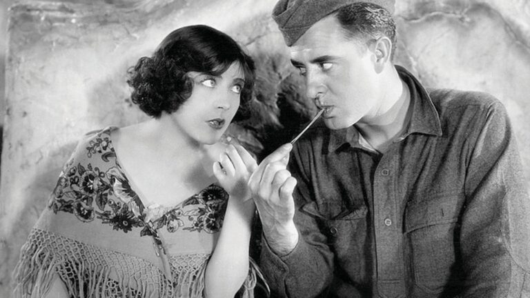 Melisande and James share some chewing gum