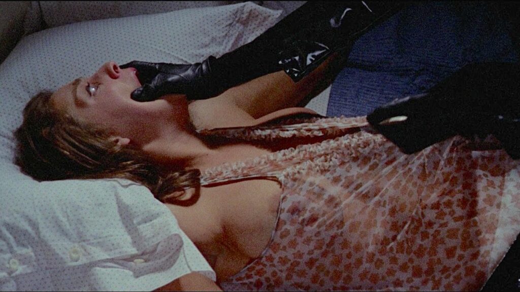 A female victim is killed