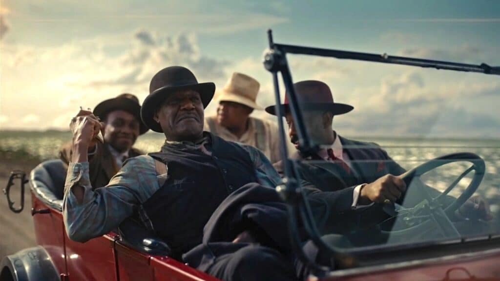 Delta Slim (Delroy Lindo) goes for a ride with the twins