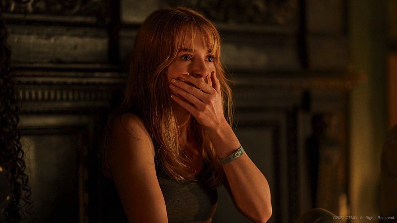 Haley with her hand over her mouth