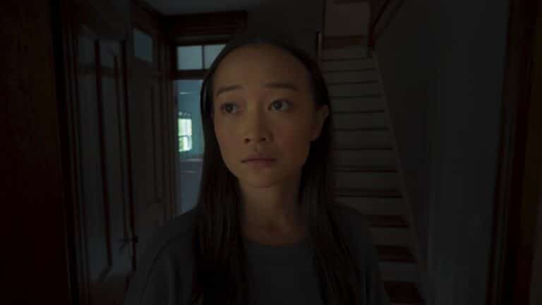 Chloe in a dark room