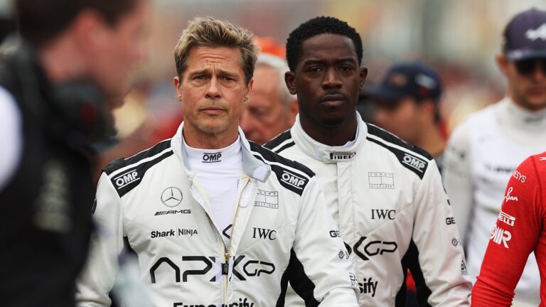 Sonny and team mate Joshua about to race