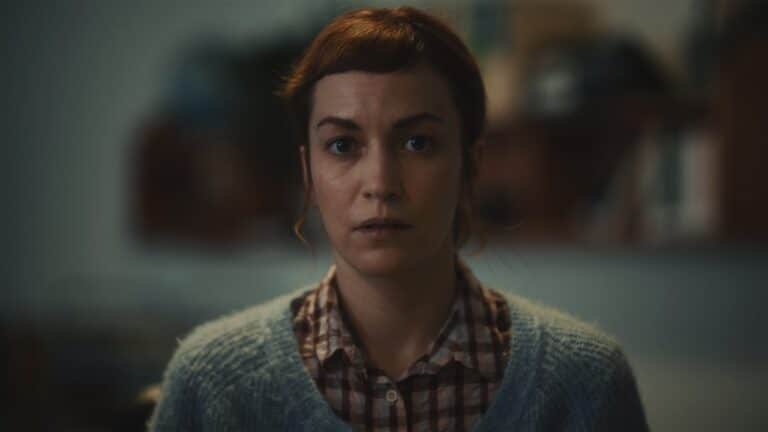Head shot of Britt Lower as Miriam