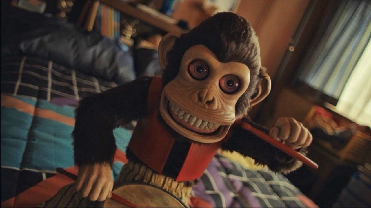The monkey beating its drum