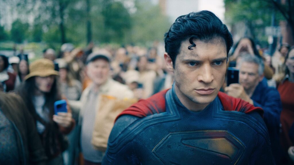 Superman is jeered by a crowd