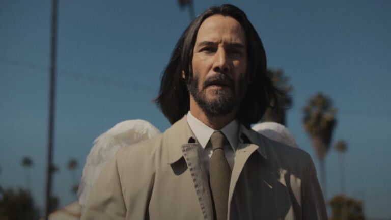Keanu Reeves with wings