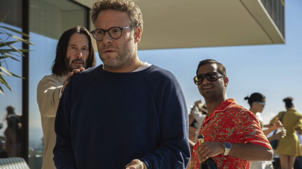 Keanu Reeves, Seth Rogen and Aziz Ansari