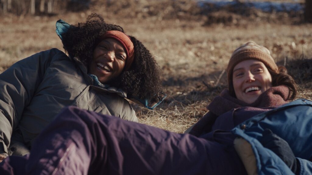 Lydie and Agnes laughing together
