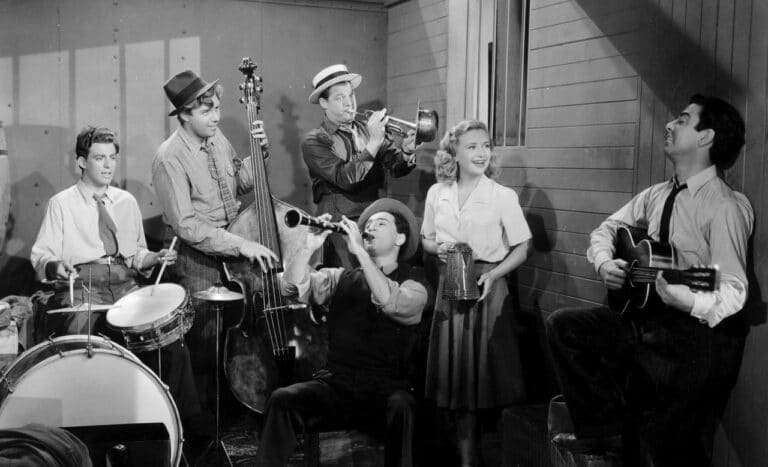 The band all together playing