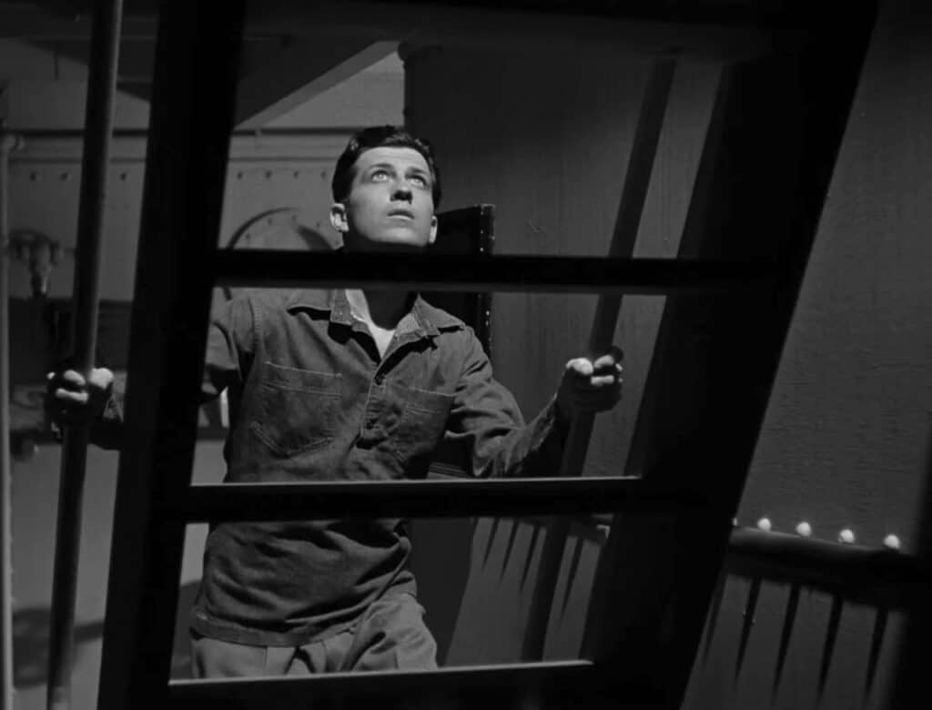 A suspicious Tom below decks