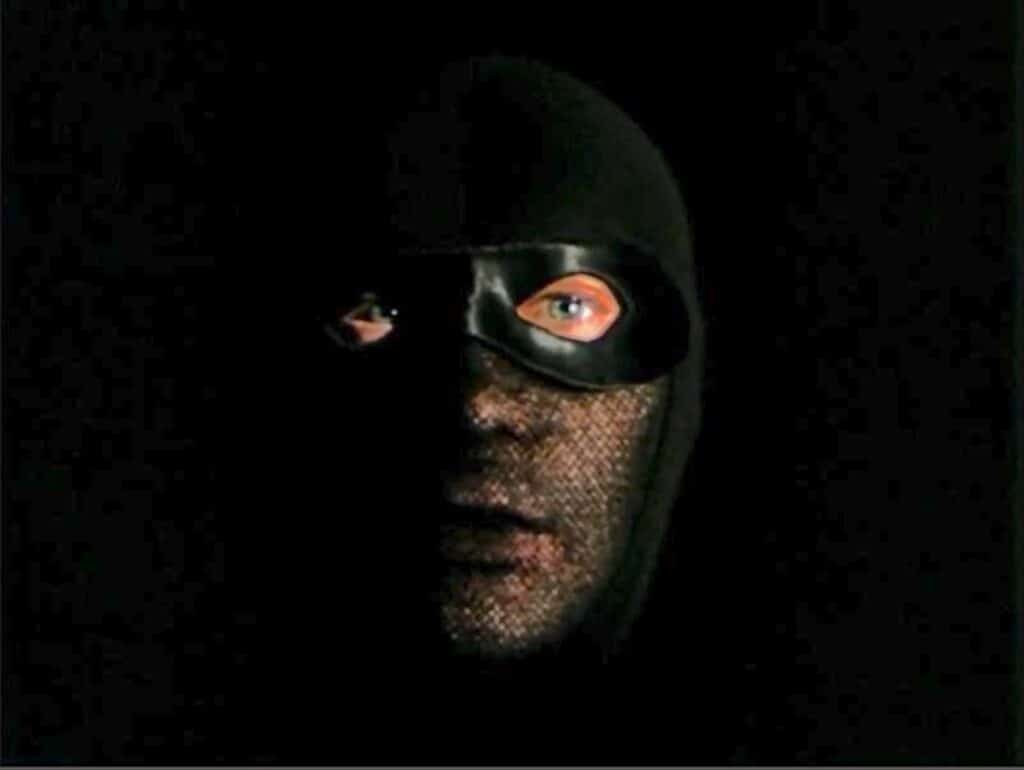 Fantômas in a mask