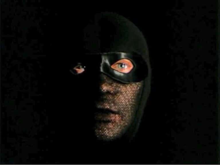 Fantômas in a mask