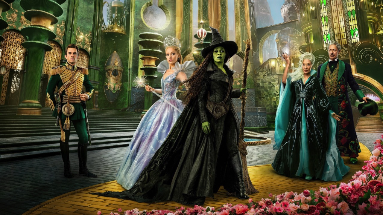 Striking a pose: Glinda and Elphaba