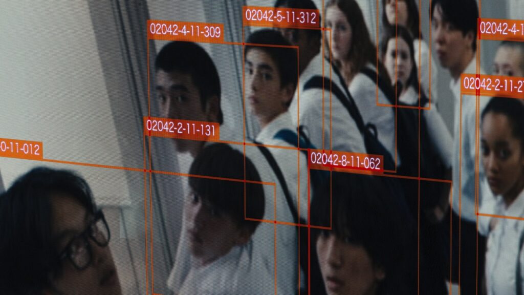 Surveillance footage of tagged students