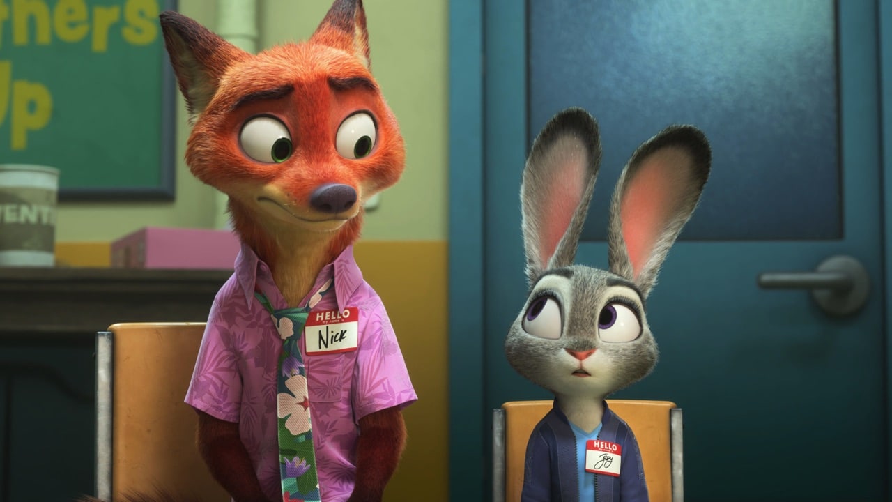 Wilde and Hopps standing side by side