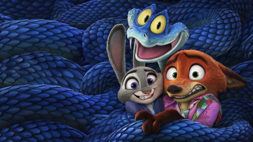 Hopps and Wilde in the coils of Gary De'Snake