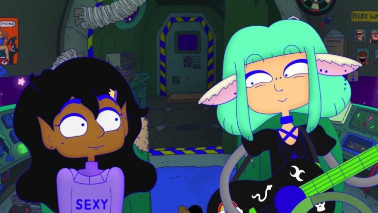 Saira and Willow, the goth musician who helps on her quest