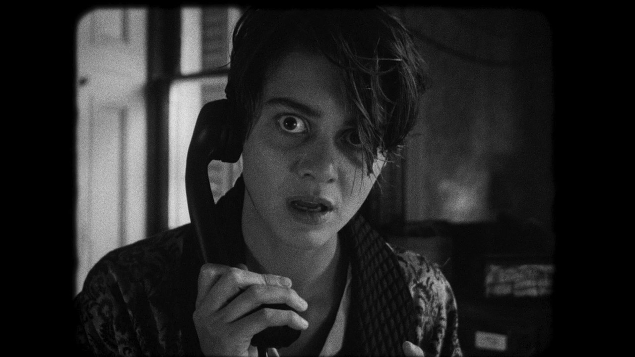 Thomasina on the phone