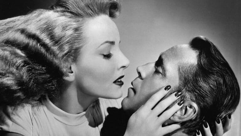 Janet Blair and Franchot Tone publicity shot