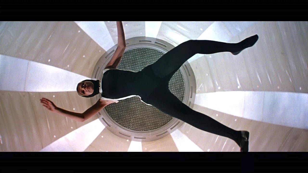 Juana flots weightlessly