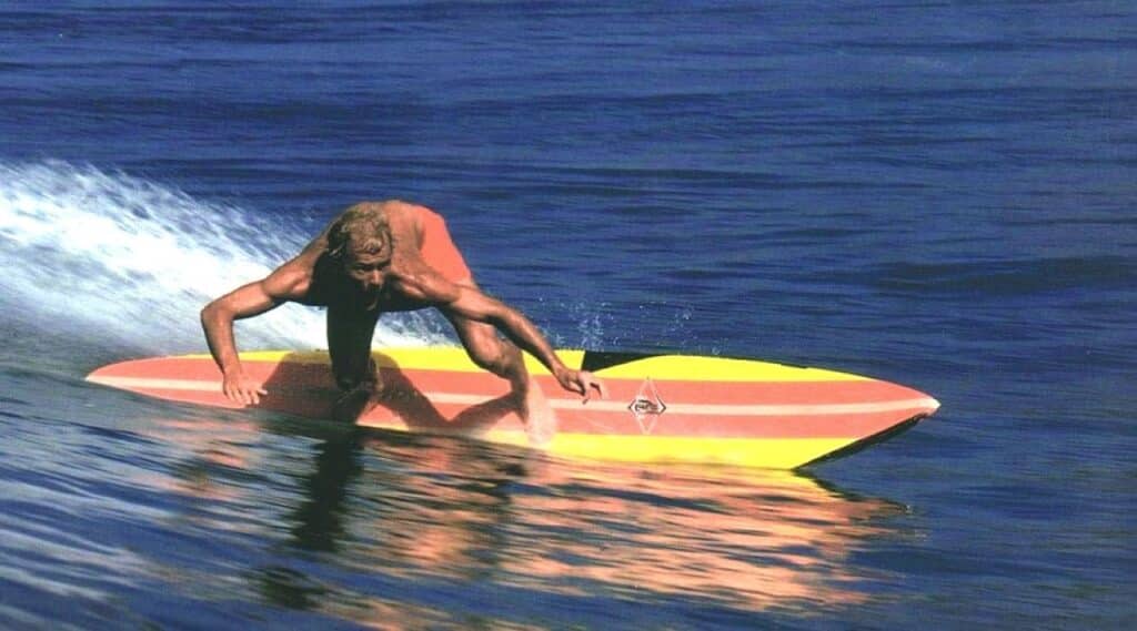 William Katt rides a wave