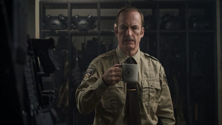 Sheriff Richardson with a cup of coffee