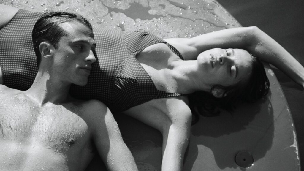 Meursault sunbathes with Marie