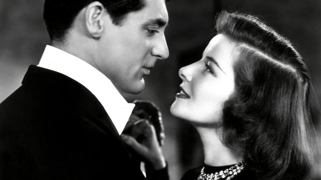 Cary Grant and Katharine Hepburn face to face