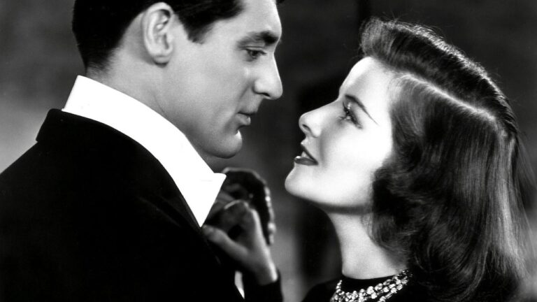 Cary Grant and Katharine Hepburn face to face