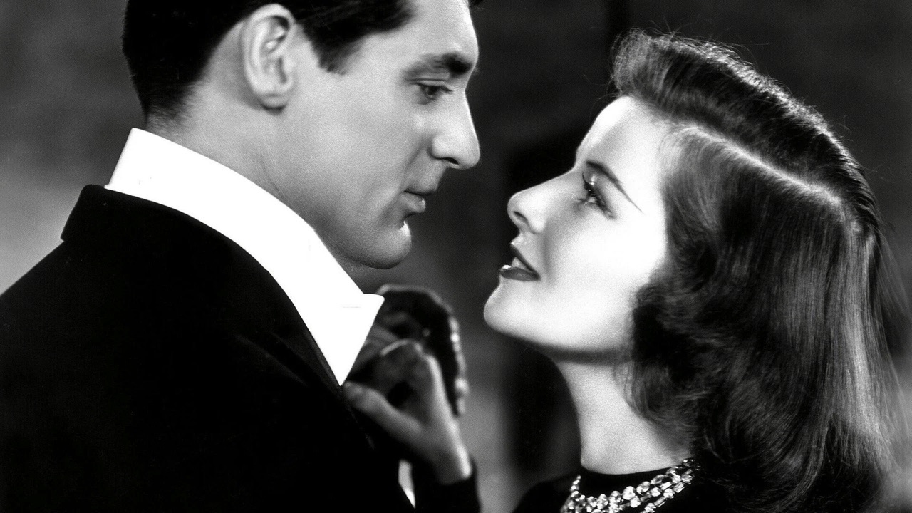 Cary Grant and Katharine Hepburn face to face