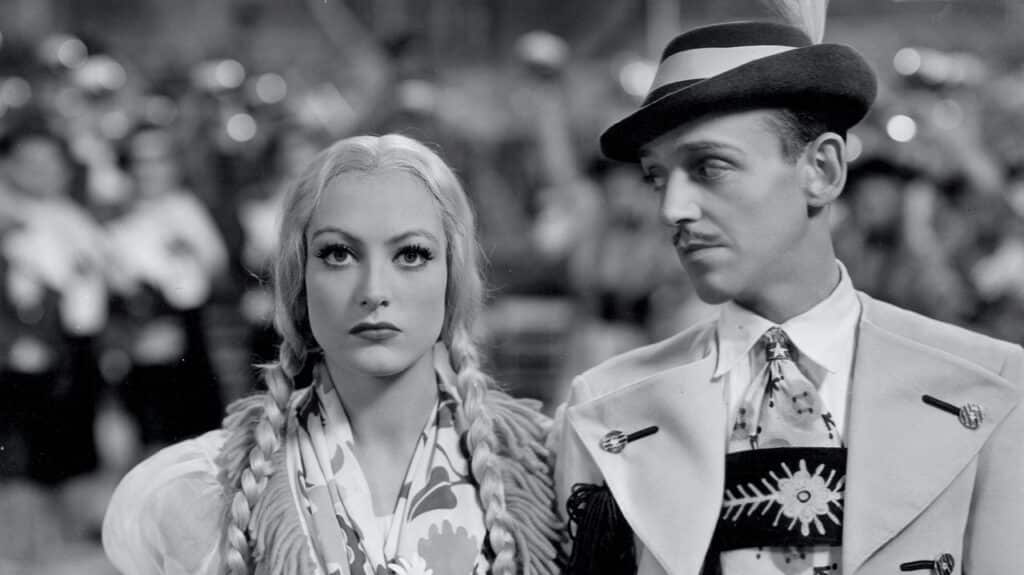Joan Crawford and Fred Astaire in Tyrolean costume