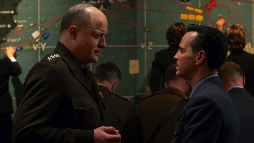 General Eisenhower talks to Captain Stagg