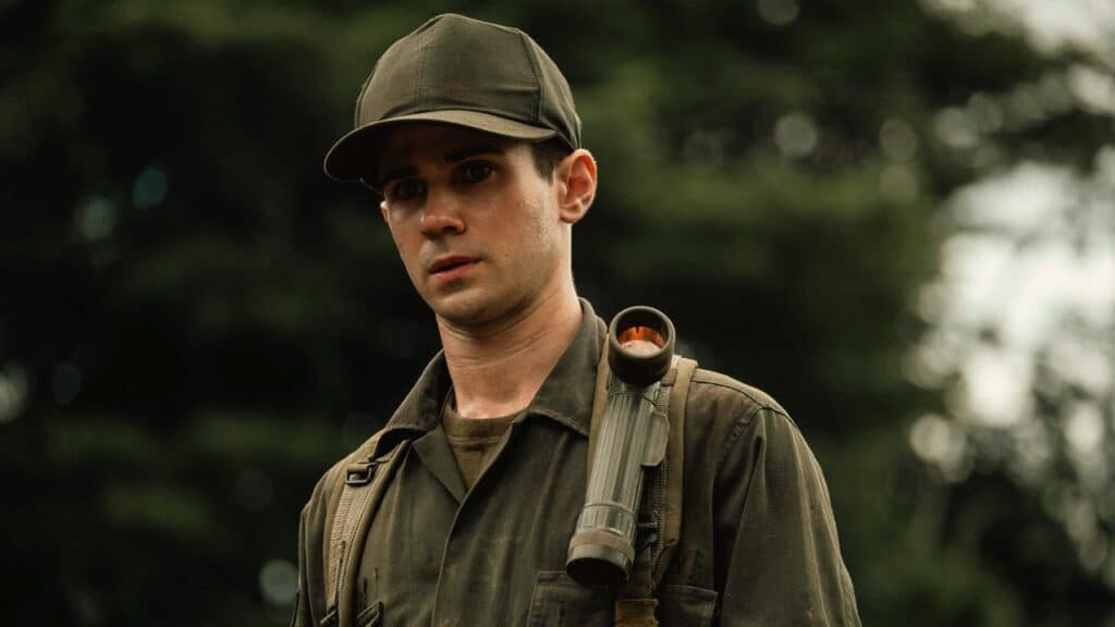 Connor Paolo as rookie engineer Ackerman
