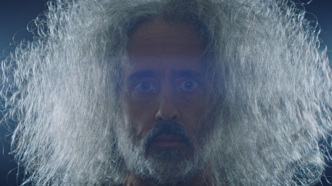 André Ricciardi, with backlit grey hair