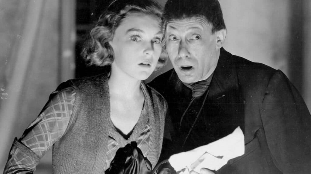 Rose and Ben looking spooked