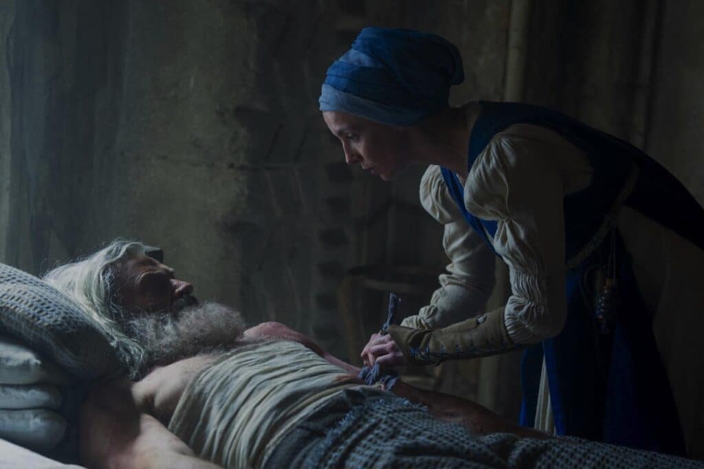 A sick Robin is tended by Sister Brigid
