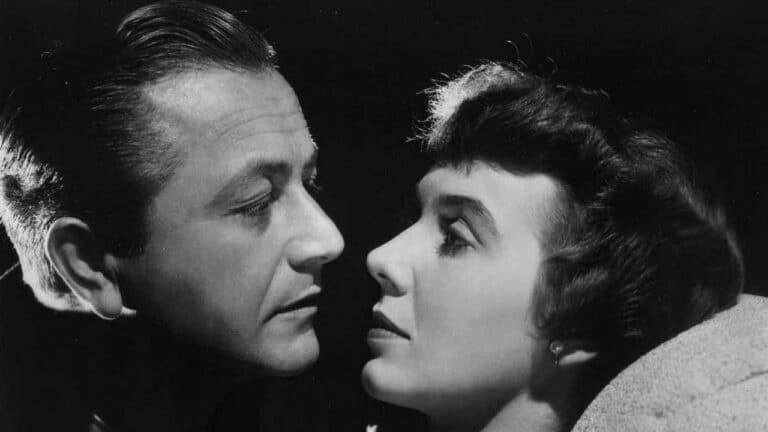 Robert Young and Betsy Drake face to face