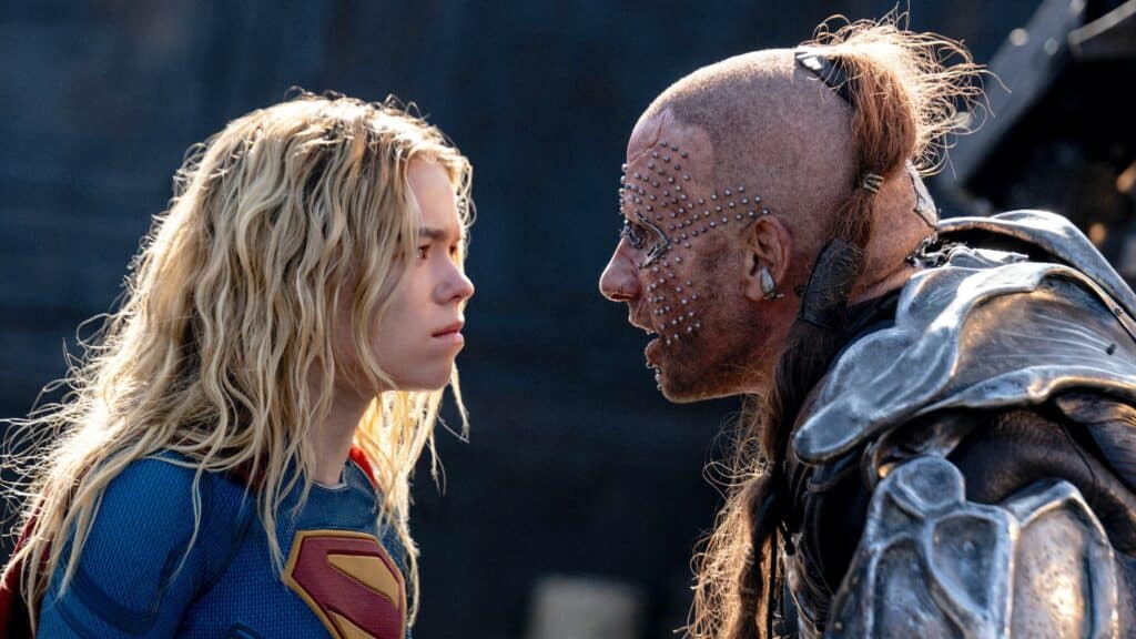 Supergirl and Krem face to face