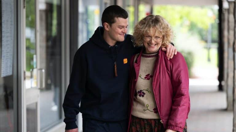 John and Dottie laughing