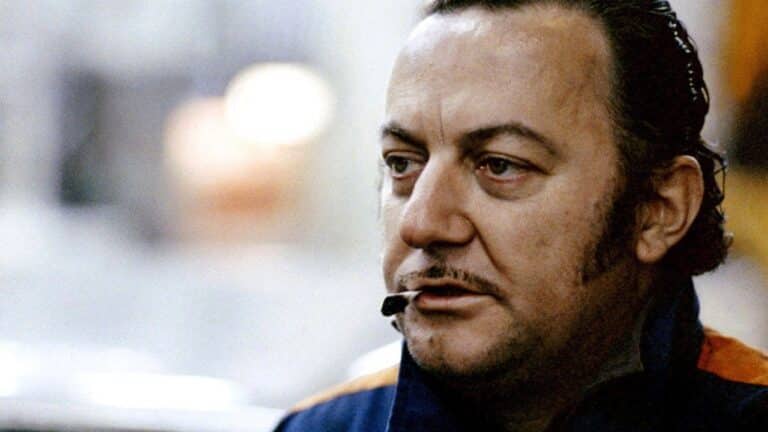 Lambert with a cigarette
