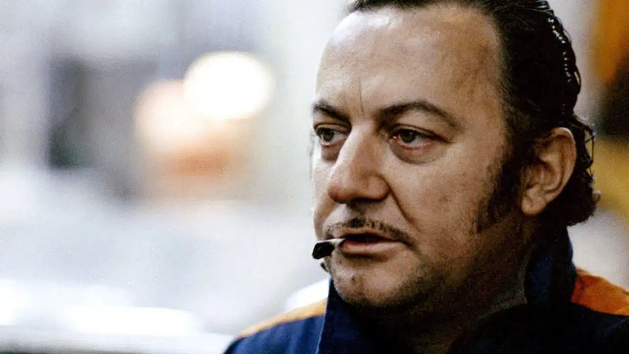 Lambert with a cigarette